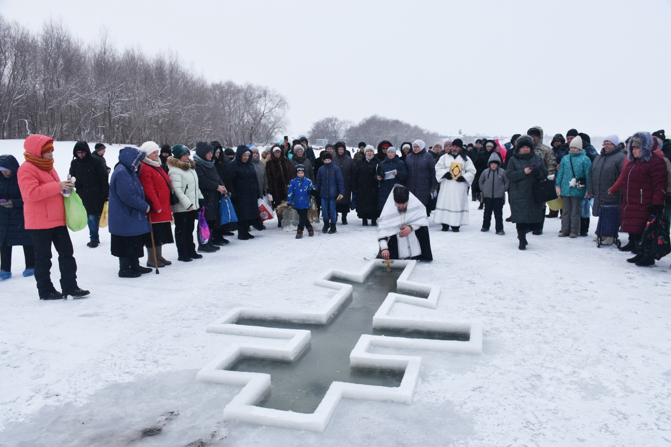 Празднование Крещения Господня в Большеречье.